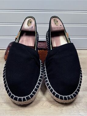 Ubuntu Life Afridrilles Womens Black Espadrille Flats Shoes Size 10.5 W Handmade